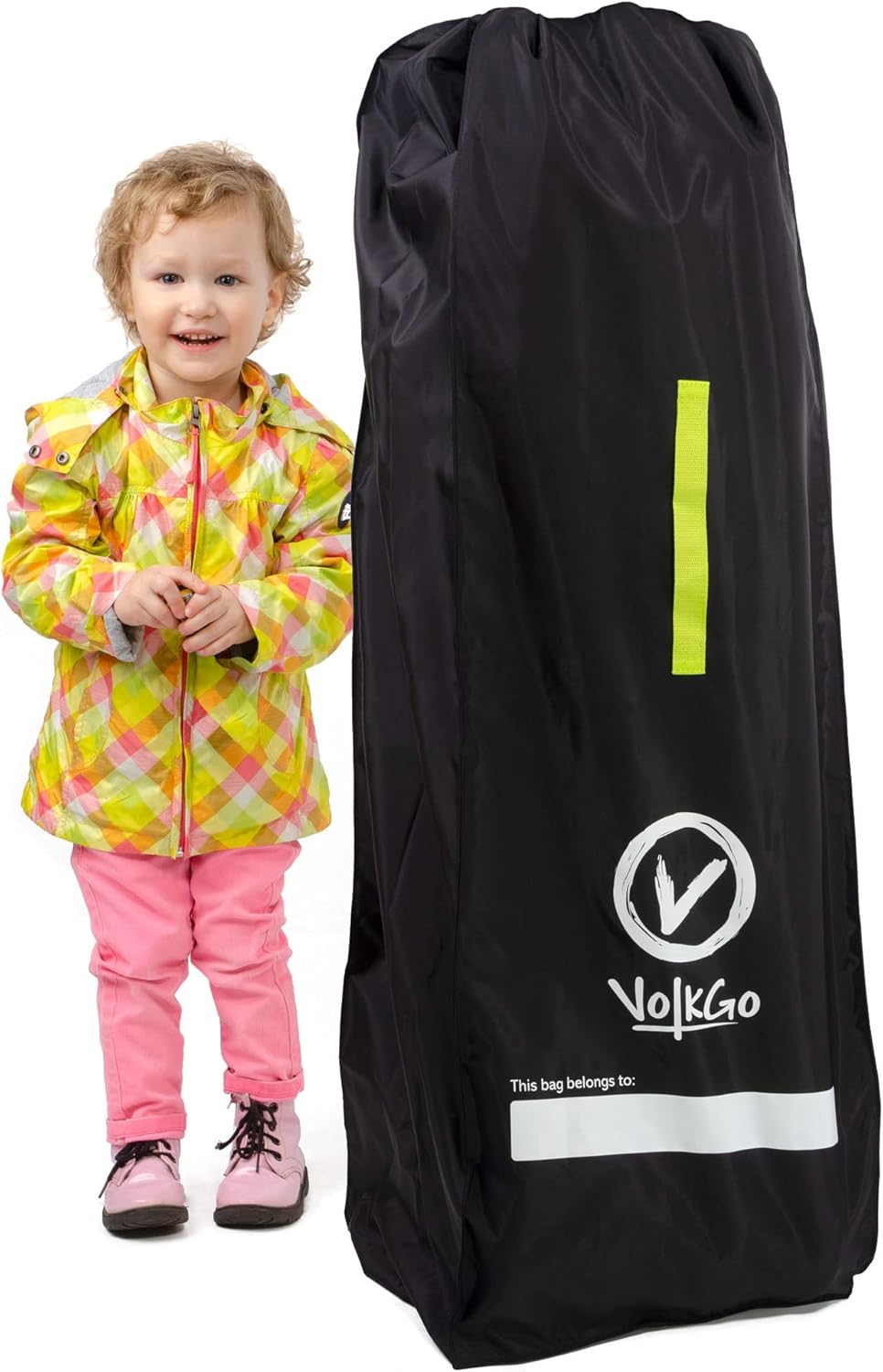V VOLKGO Stroller Bag for Airplane, Large Cover for Airtravel, Jogger & Umbrella Stroller Cover for Travel - Fits Most Sizes, Gate Check Bag, Heavy Duty Durable Infant carrier covers for Air Travel