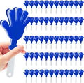 60 Pcs Hand Clappers Noisemakers 7.5 Inch Clappers Noisemakers Plastic Hand Clappers for Birthdays Game Football Sporting Events Cheers Supplies Dance Basketball Football Noisemakers(Blue and White)