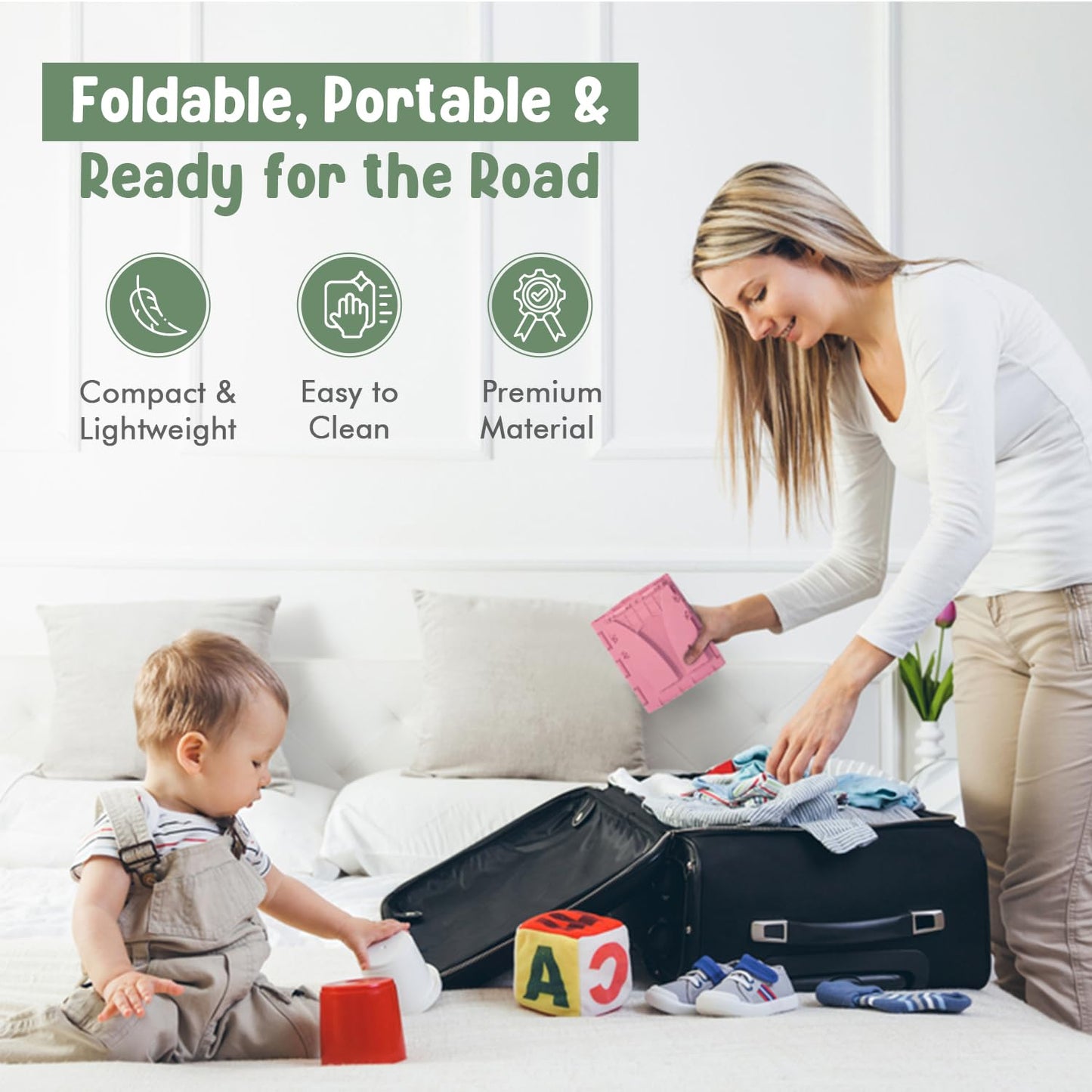 Teo - Portable Toddler Travel Potty – Foldable, Lightweight, Leak-Proof Toilet for Kids with Travel Bag & Disposable Liners – Compact Potty Chair for Home & On-The-Go Use (Berry Pink)