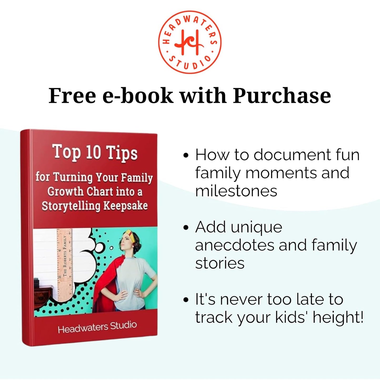 Boho Growth Chart for Wall - Height Board Growth Chart Wooden Growth Chart for Wall Kids Measuring Chart for Wall Height Chart Growth Chart for Kids (Our Growing Family, Gray)