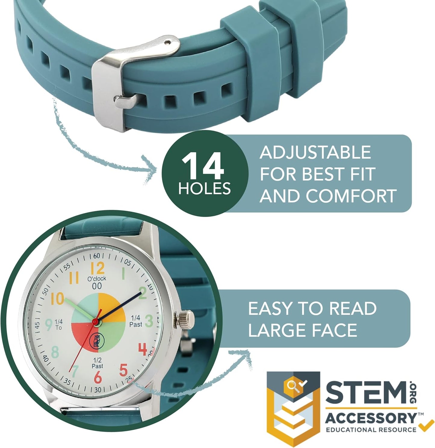 OWLCONIC Analog Kids Watch - Girls & Boys Watches Ages 7-12 - Kids Analog Watch - Telling Time Teaching Tool - Gift Watches for Girls and Boys