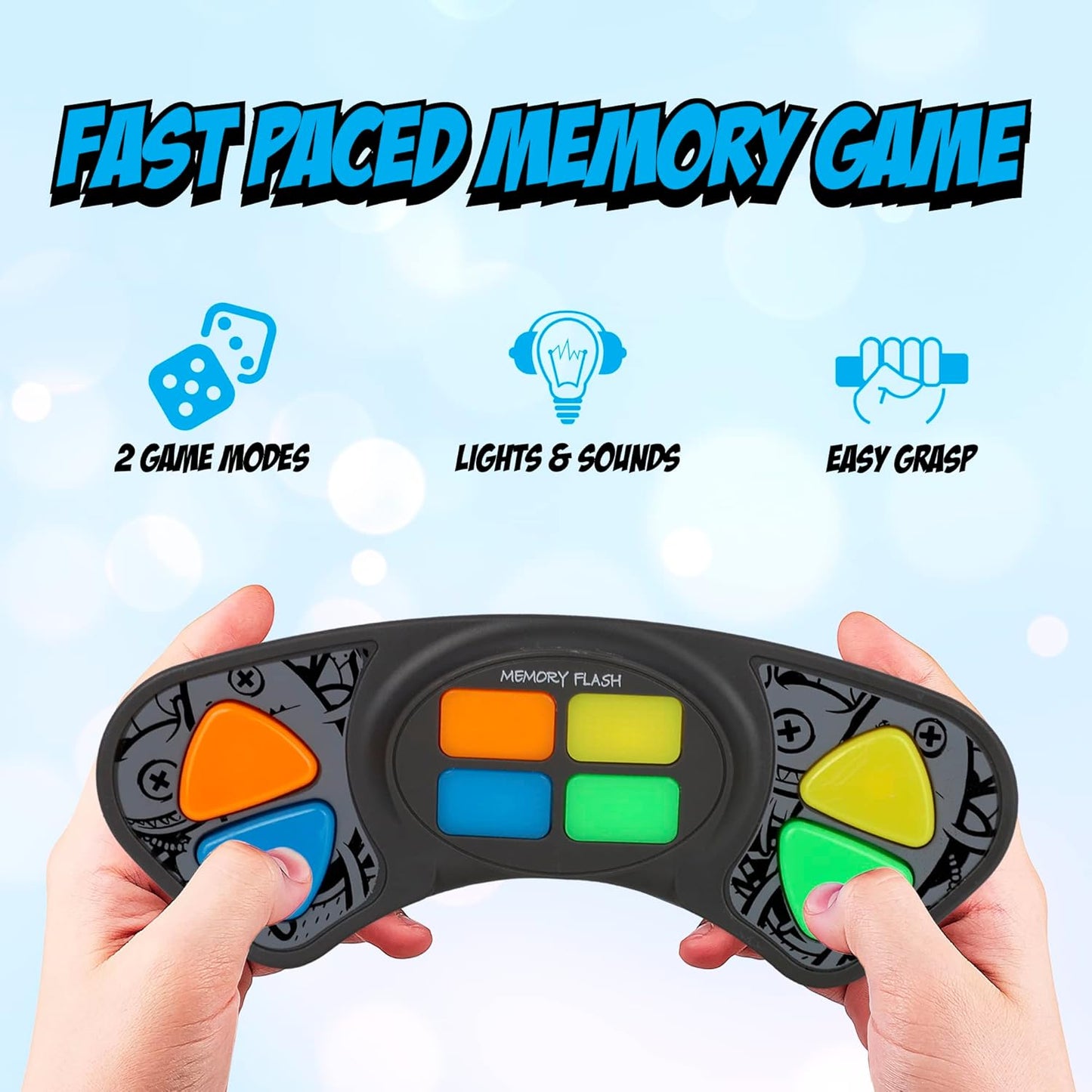 Point Games Handheld Memory Game, Kids Electronic Games, Sequence Fun for Kids with Lights & Sounds, Brain Challenge for Boys & Girls Ages 8+