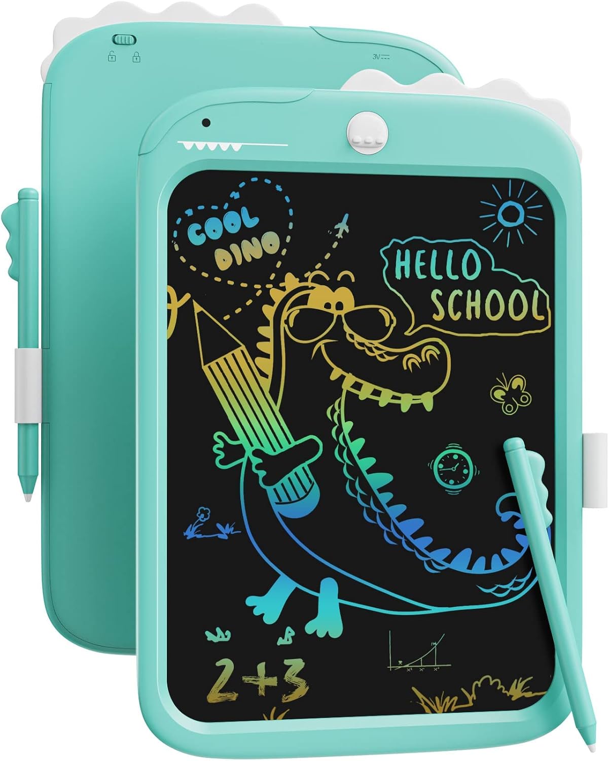LCD Writing Tablet Dinosaur Toy for Kids,10 inch Doodle Board Drawing Pad Tablet with Lock Function, Erasable, Portable, Educational Learning Toy Gifts for 3 4 5 6 Years Old Boys Girls (Blue)