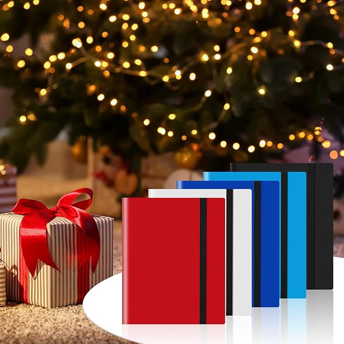 Card Binder 9 Pocket, Collectible Trading Card Album with 360 Pocket, Baseball Card Binder for Standard Cards Side Loading Card Folder for Sports Cards Baseball Football Basketball TCG MTG Cards,White