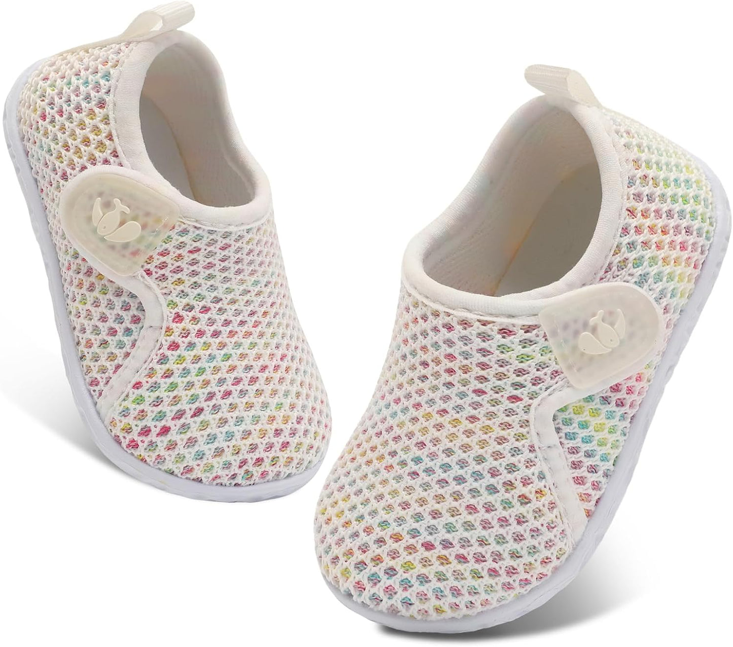 FEETCITY Baby Boys Girls First Walking Shoes Infant Sneakers Crib Shoes Breathable Lightweight Slip On Shoes