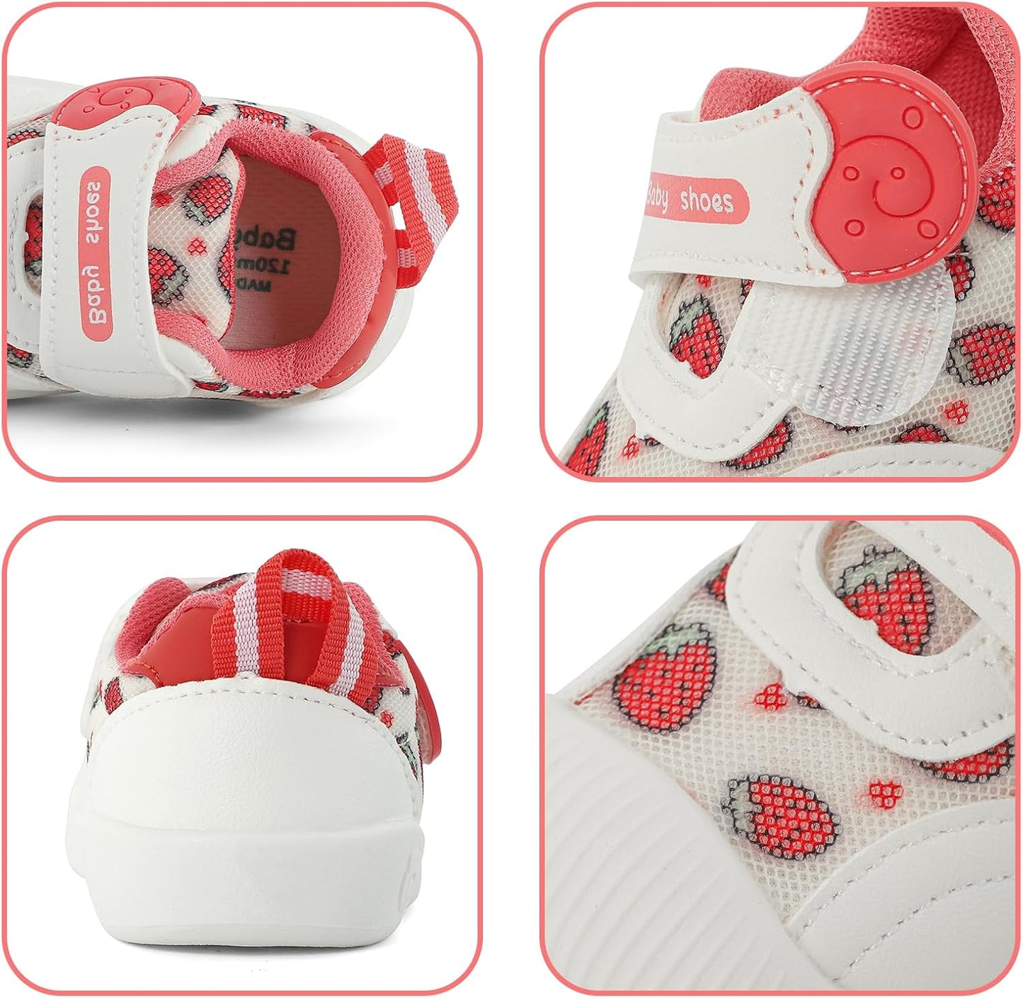 Baby Shoes Boys Girls First Walkers Cute Animals Toddler Sneakers Prewalkers Rubber Sole