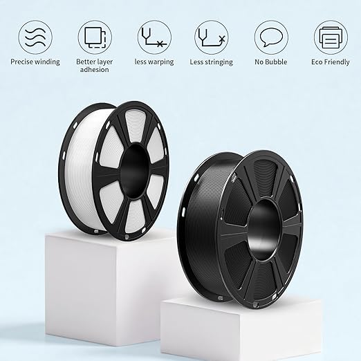 Geeetech PLA Filament 1.75mm, Neatly Wound Blue 3D Printer Filament, Tangle-Free 1kg Spool (2.2lbs), Dimensional Accuracy +/- 0.02mm, Fits Most FDM 3D Printers