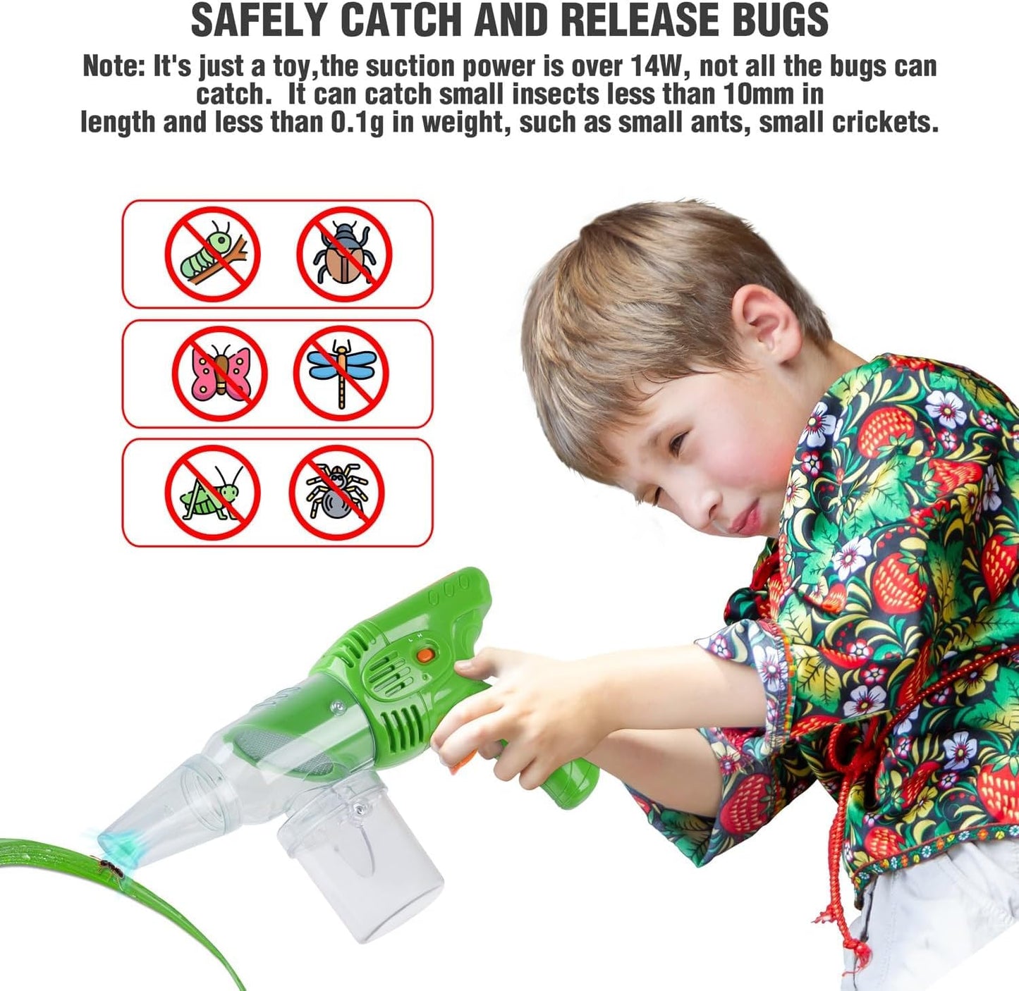 PLAY Bug Catcher Kit,Outdoor Toys for Kids Ages 4-8 8-12,Bug Catcher Vacuum with Critter Habitat Case,Butterfly net,Magnifying Glass,Toddler Outside Toys for 3 4 5 6 7 8+ Year Old Boys Birthday Gift