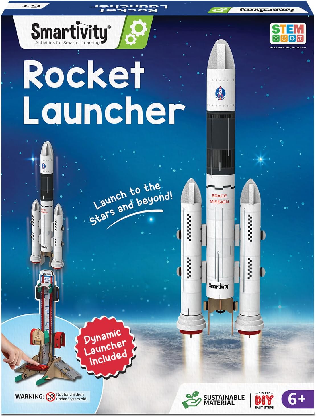 Smartivity Rocket Launcher Kit for Kids 6, 7, 8, 9, 10, 11, 12 Years Old | Build Your Own Rocket and Launcher | Birthday Gifts for Boys & Girls | DIY STEM Science Toy for Kids 6-12 Years