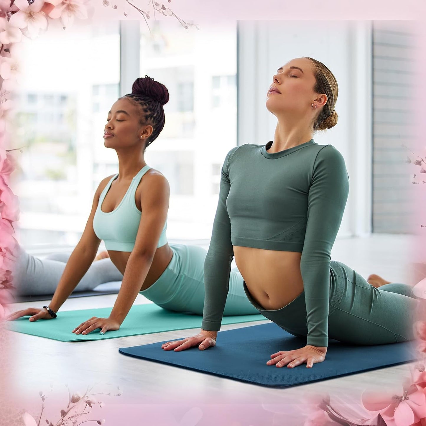 Timgle 6 Pack Yoga Mats Bulk Non Slip Exercise Yoga Mat Thick Anti Slip Tear Resistant Sports Gym for Fitness Stretching Home Workout and Studio