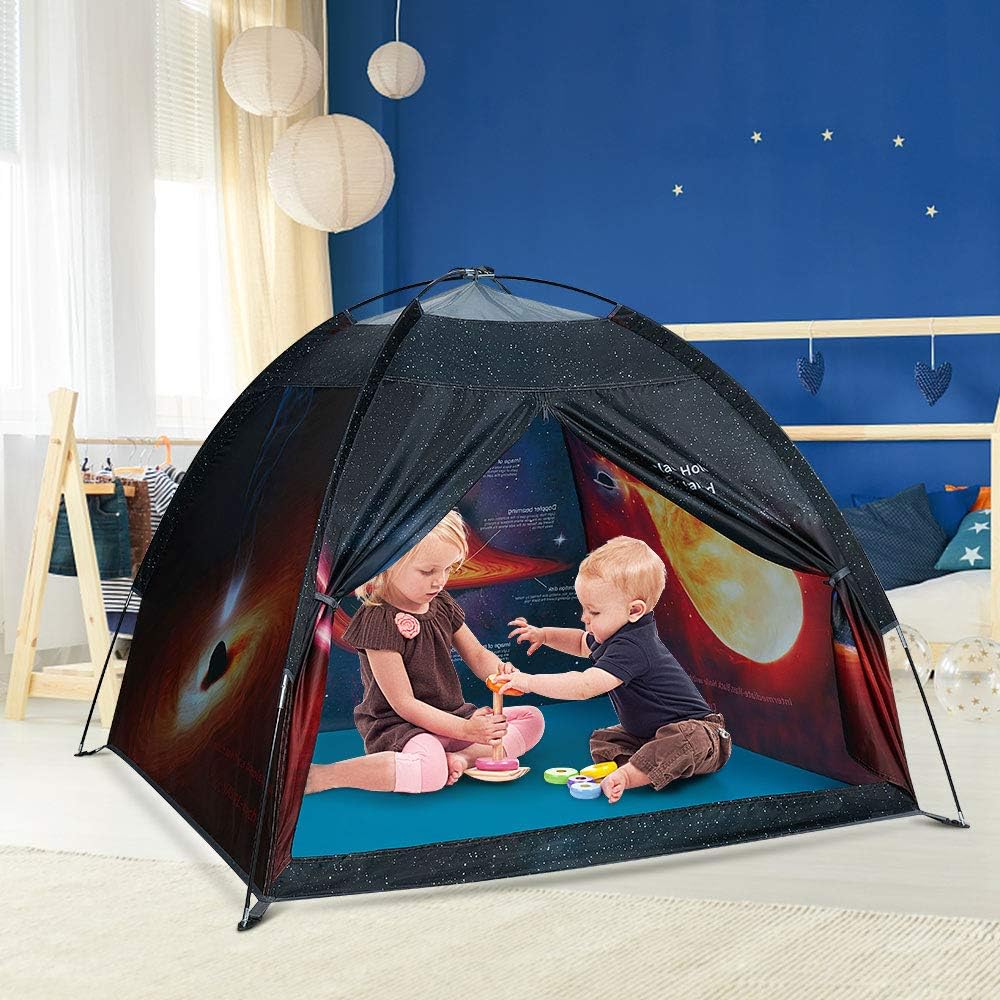Space Tent for Kids Sensory Black Hole Pop Up Play Tent Kids Tent for Outdoor Indoor,Space Tent for Boys and Girls-47" X 47" X 43 "