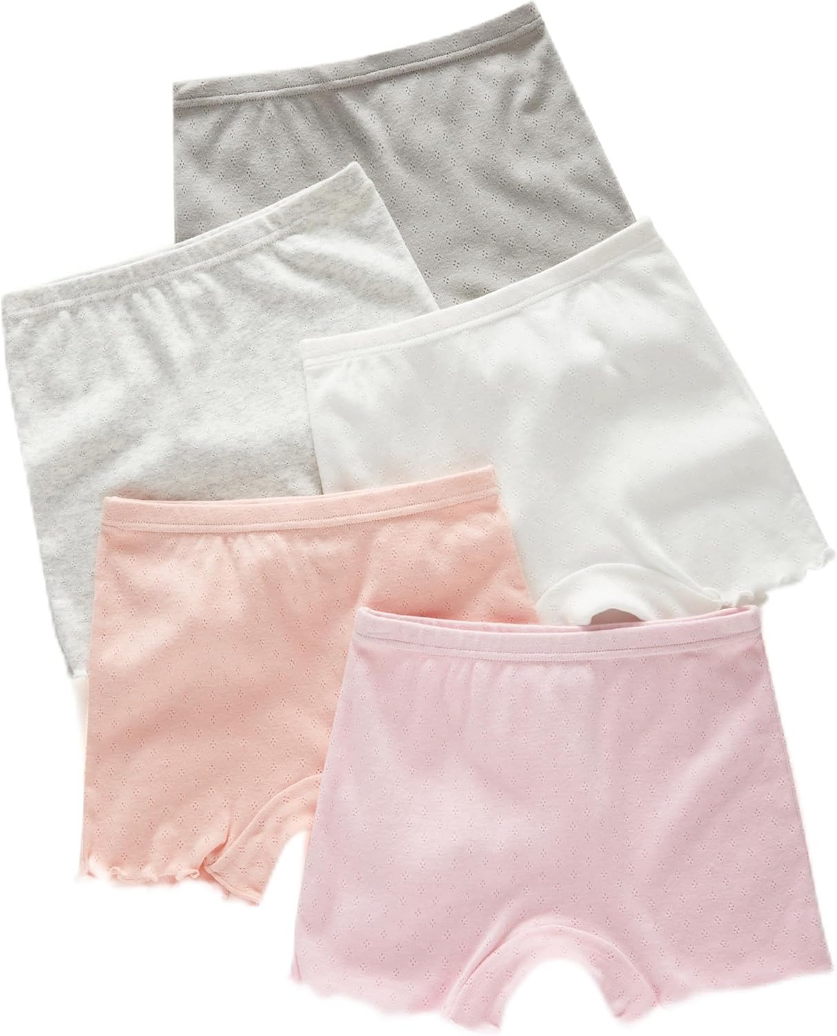 KikizYe Little Girls Boyshort Panties Big Kids Soft Cotton Underwear