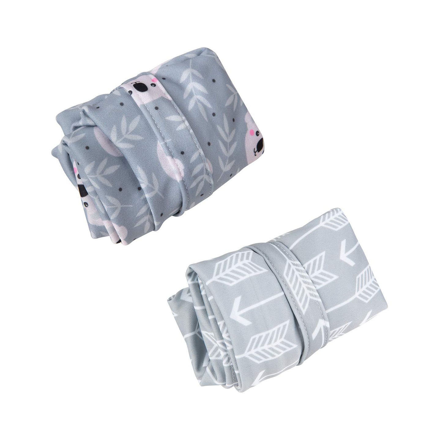 ALVABABY 2pcs Cloth Diaper Wet Dry Bags Waterproof Reusable with Two Zippered Pockets Travel Beach Pool Daycare Soiled Baby Items Yoga Gym Bag for Swimsuits or Wet Clothes L-YX3536