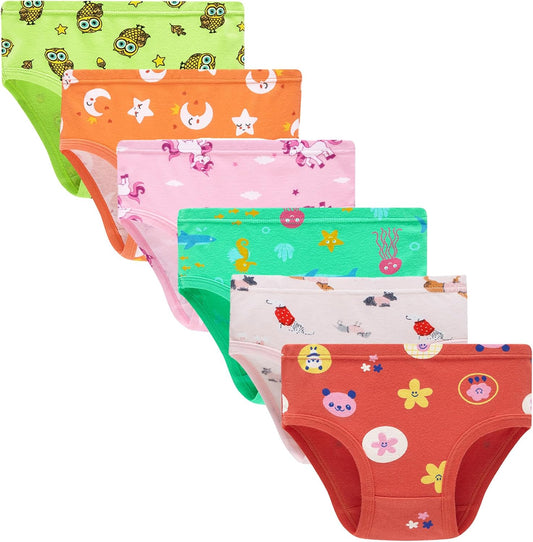 Hahan Girls Soft Panties Toddler Girls Cotton Underwear Kids Briefs