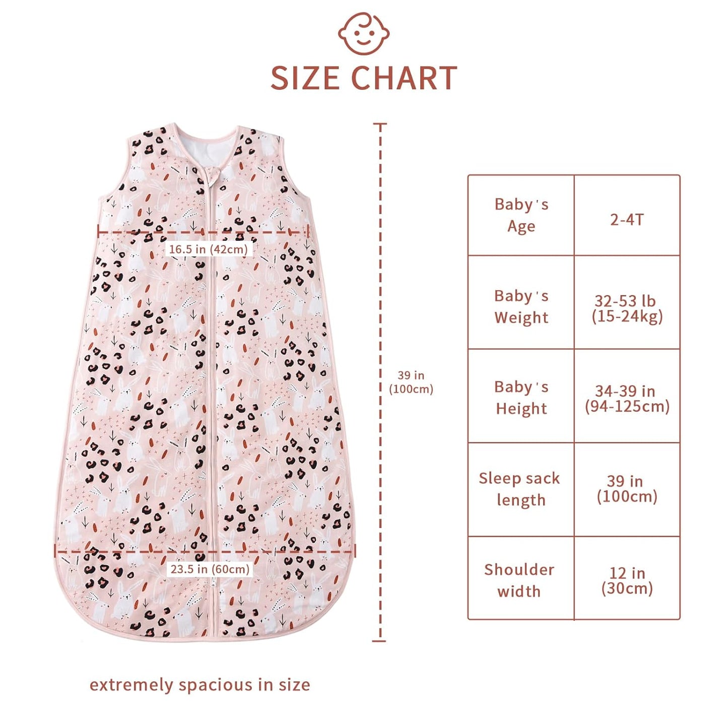 Baby Sleep Sack 2-4 T 95% Rayon from Bamboo 5% Spandex Boys & Girls Wearable Blanket 1.0 TOG Toddler Sleeping Sack 2- Way Zipper X-Large