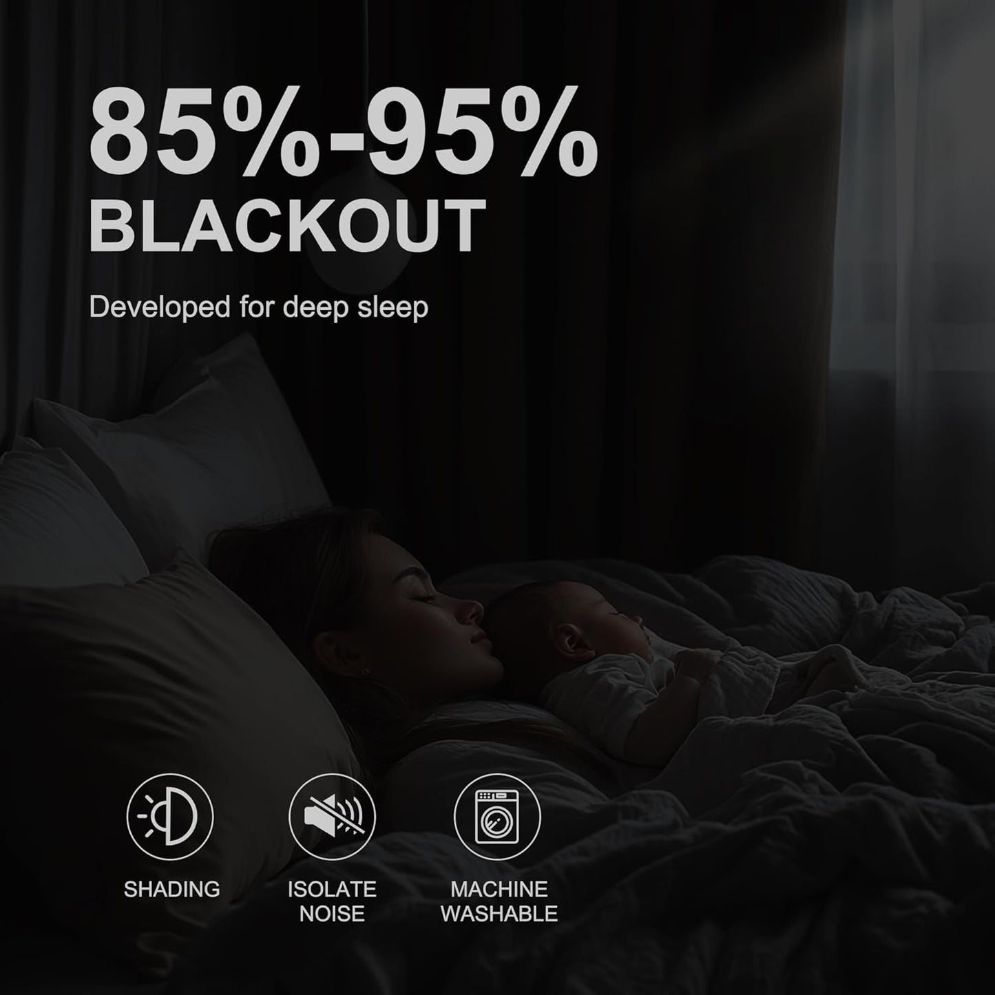 NICETOWN Blackout Curtains for Living Room - Thermal Insulated with Grommet Top Room Darkening Noise Reducing Plylux Curtains for Bedroom Cafe Bar, 2 Panels, Cappuccino, 52 x 63 Inch Long