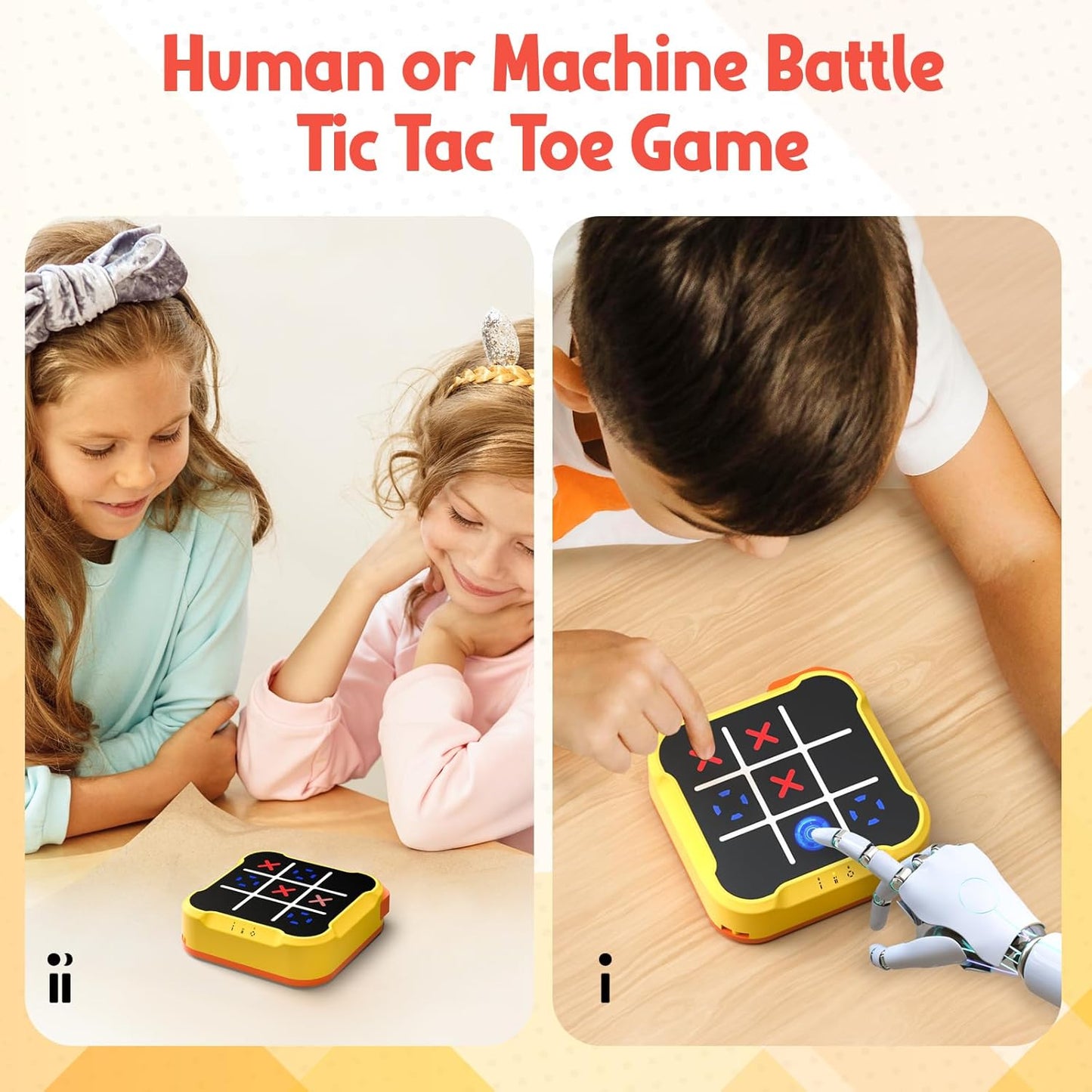Tic Tac Toe Bolt Game, Handheld Electric Puzzle Game, Electronic Board Games for Educational and Memory Growth, Gift Ideal for Kids and Adults' Birthday, Portable Travel Games for Car Ride