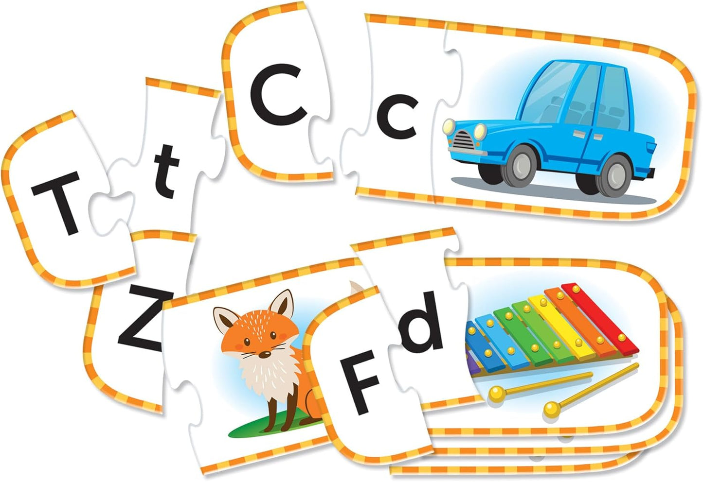 Learning Resources Alphabet Puzzle Cards, Kindergarten Readniness, Self Correcting Puzzles, Ages 4+