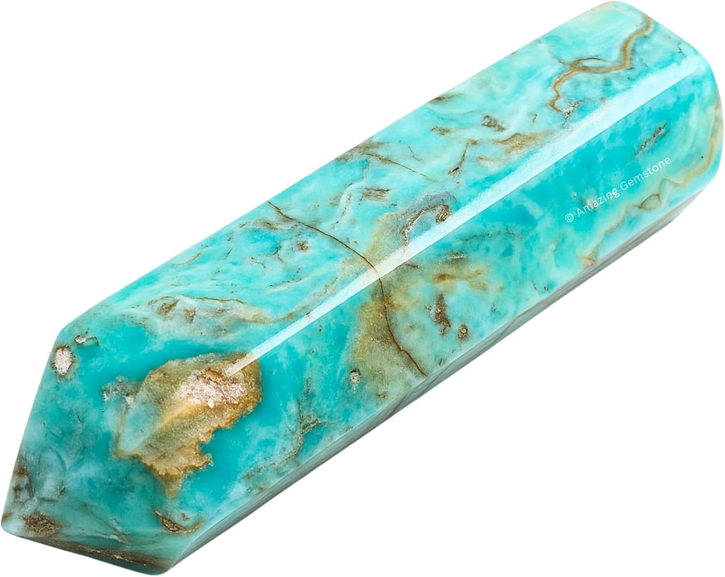 Amazing Gemstone Large Caribbean Calcite Crystal Towers ~ Natural Healing Crystal Point Obelisk for Reiki Healing and Crystal Grid (5.5 to 6 INCH)