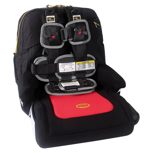 Extra Small Black RideSafer Travel Vest & TravelSmarter Booster Seat Combo, Lightweight, Compact, Portable Car Seat - Perfect for Travel and Everyday Child Safety