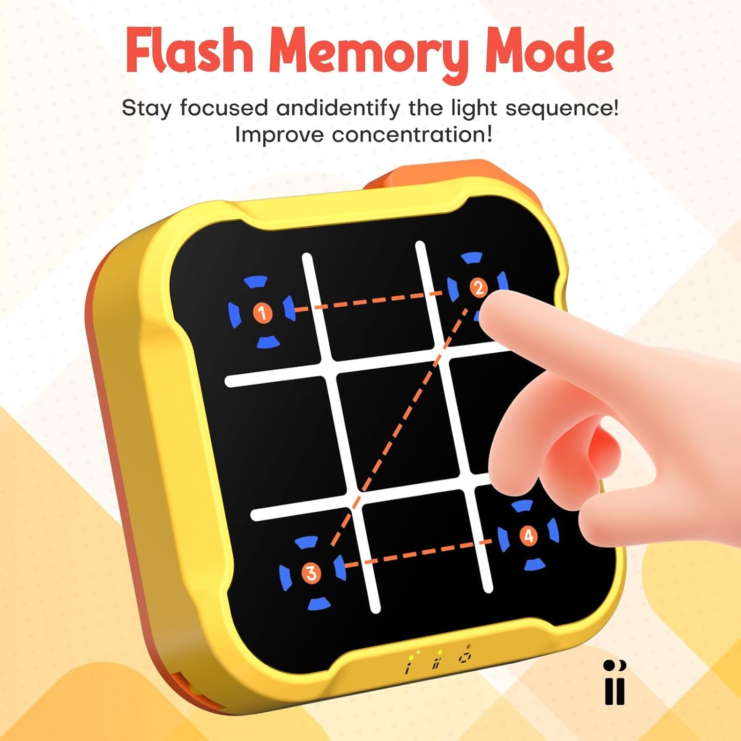 Tic Tac Toe Bolt Game, Handheld Electric Puzzle Game, Electronic Board Games for Educational and Memory Growth, Gift Ideal for Kids and Adults' Birthday, Portable Travel Games for Car Ride