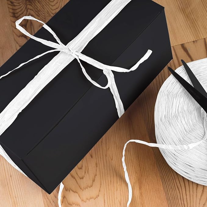 Creatrill 218 Yards Raffia Paper Craft Ribbon Packing Paper Twine, 1/4 Inch by 218 Yards