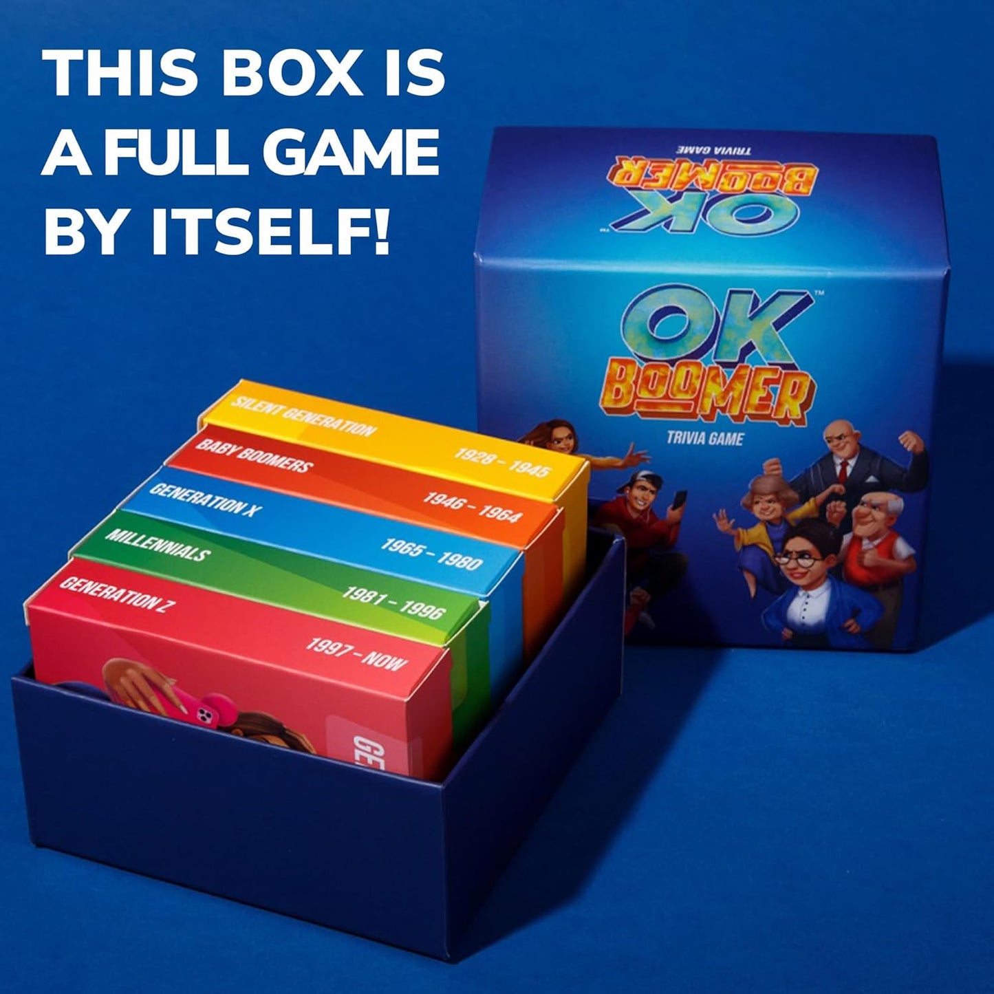 QUOKKA OK Boomer Family Generation Game Volume II - Board Game for Family Night - Trivia Card for Adults and Families - Fun Party Millennials vs Boomers for Ages 15+