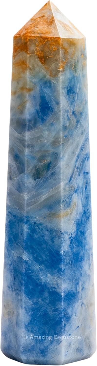 Amazing Gemstone Scheelite Crystal Towers - Natural Healing Crystal Point Obelisk for Reiki Healing and Crystal Grid (2 Inch to 3 Inch)