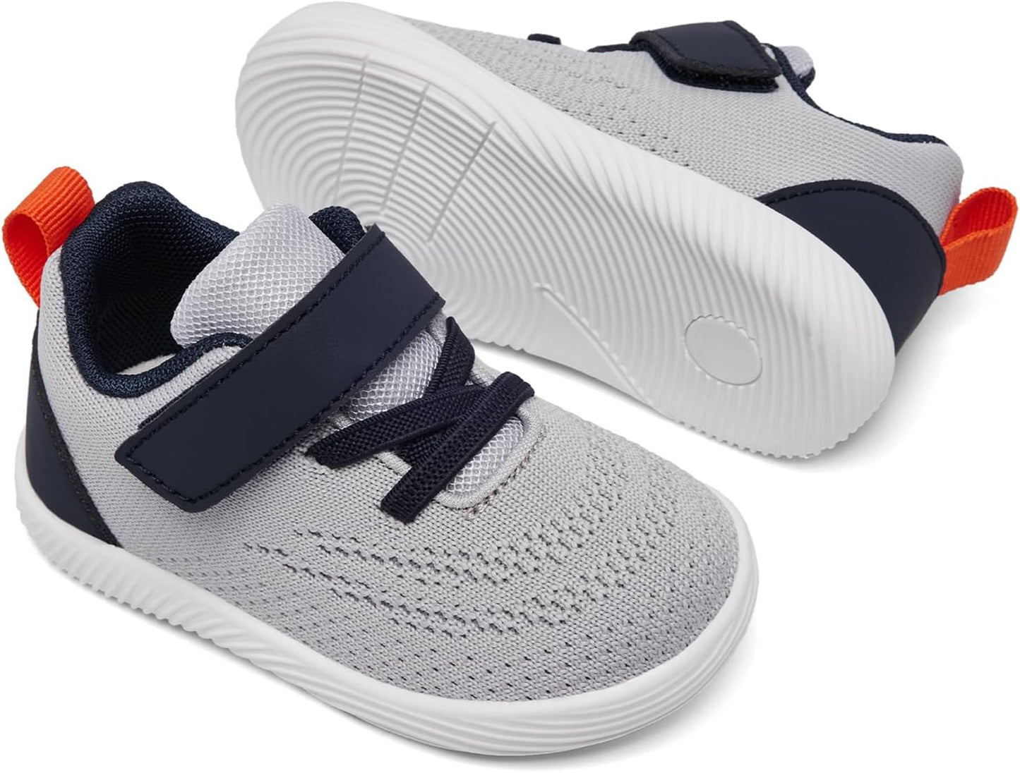 MORENDL Toddler Sneakers Baby Boys & Girls Barefoot Shoes Lightweight Breathable Walking Running Tennis Athletic Sport Shoes