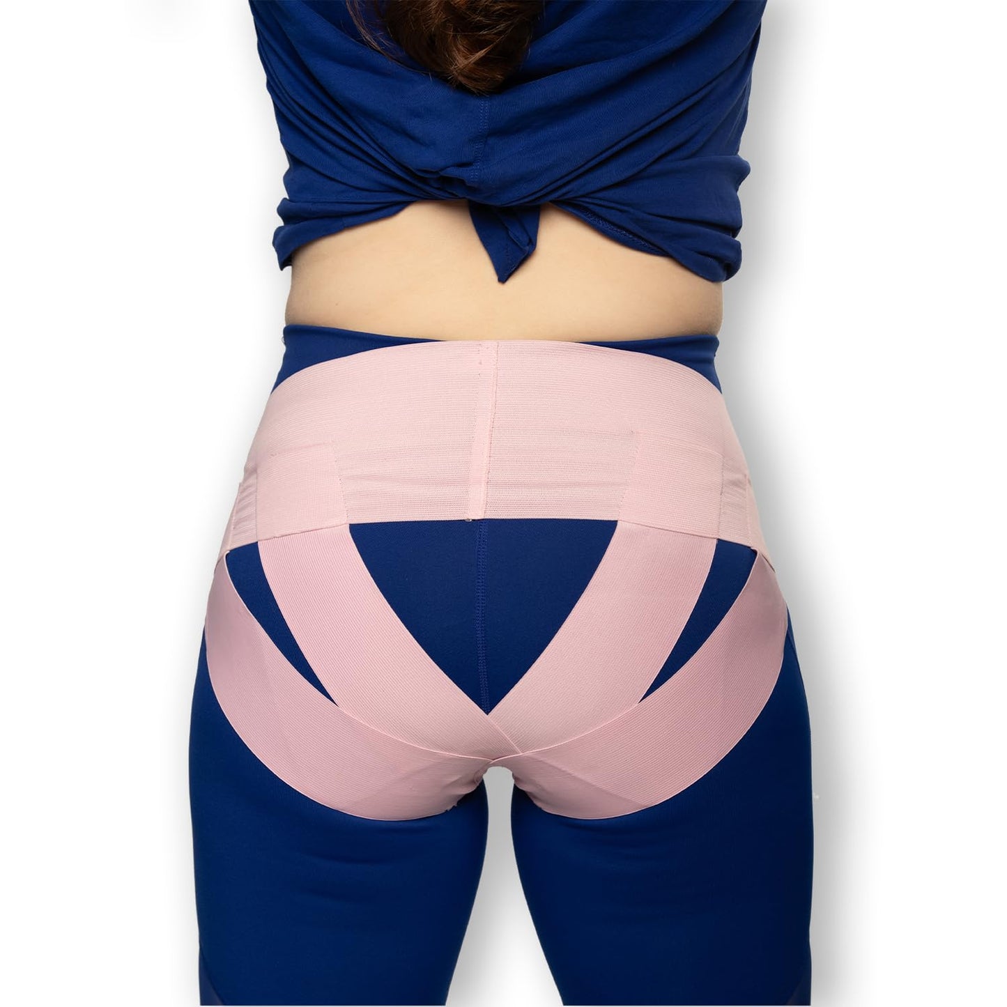 Women's Pelvic Support Belt - Uterus & Bladder Girdle | Postpartum Recovery, Pain Relief | High Waist Pink (Large)