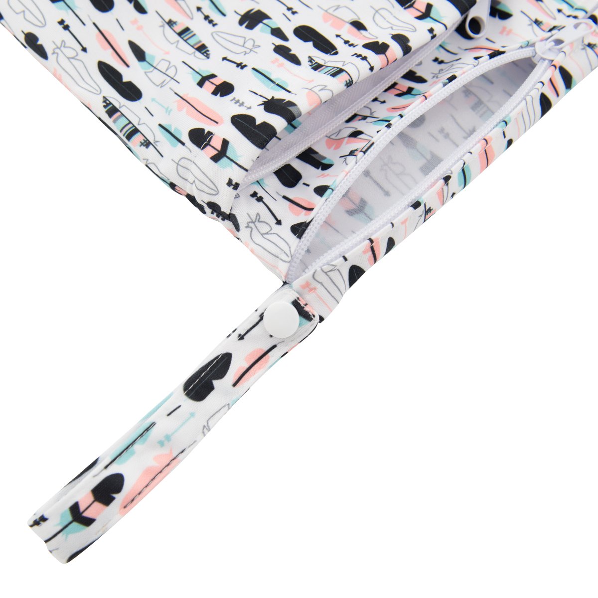 ALVABABY 3pcs Baby Cloth Diaper Wet Dry Bags Waterproof Reusable with Two Pockets Travel Beach Pool Daycare Soiled Baby Items Yoga Gym Bag for Swimsuits or Wet Clothes 3L-H1