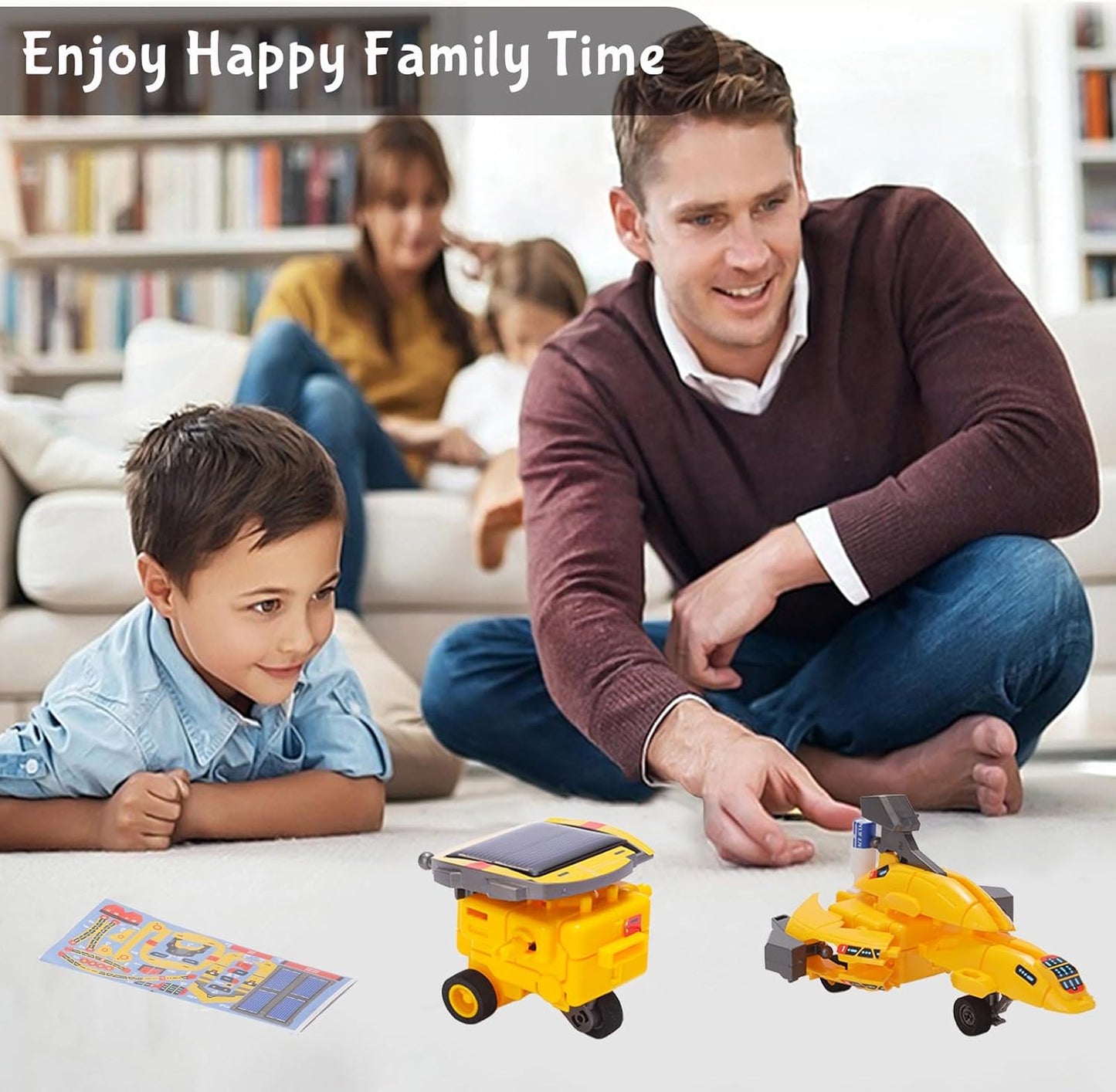 STEM 6-in-1 Solar Power Robotics Set for Kids, DIY Space Engineering Projects & Science Experiments, Educational Birthday Gifts for 8 9 10 11 12 Year Old Boys Girls Teens