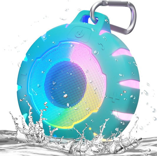 HEYSONG Waterproof Shower Bluetooth Speaker, Durable & Portable with Clear Sound, Ideal for Shower, Pool, Beach & Kayaking – Great Gift for Girls, Women & Men
