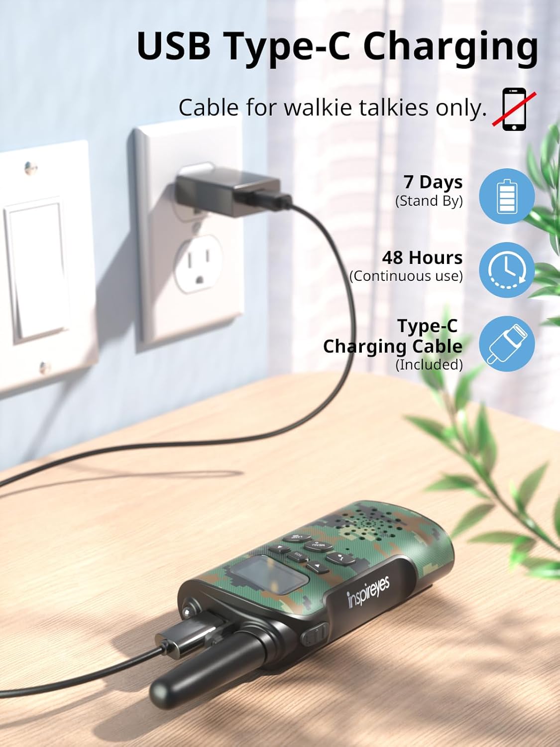 Walkie Talkies for Kids Rechargeable,Toys for Boys and Girls Ages 3-12, 3 Pack Long Range 2-Way Radios, Birthday Gifts,Christmas Stockings, Outdoor Play, Family Games, Hiking Camping Gear