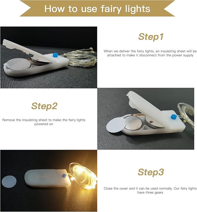 Birthday Photo Banner with 2 Strings of Fairy Lights for Children and Adult Birthday Party Decorations, Annual Milestone Happy Birthday Banner (Gold)