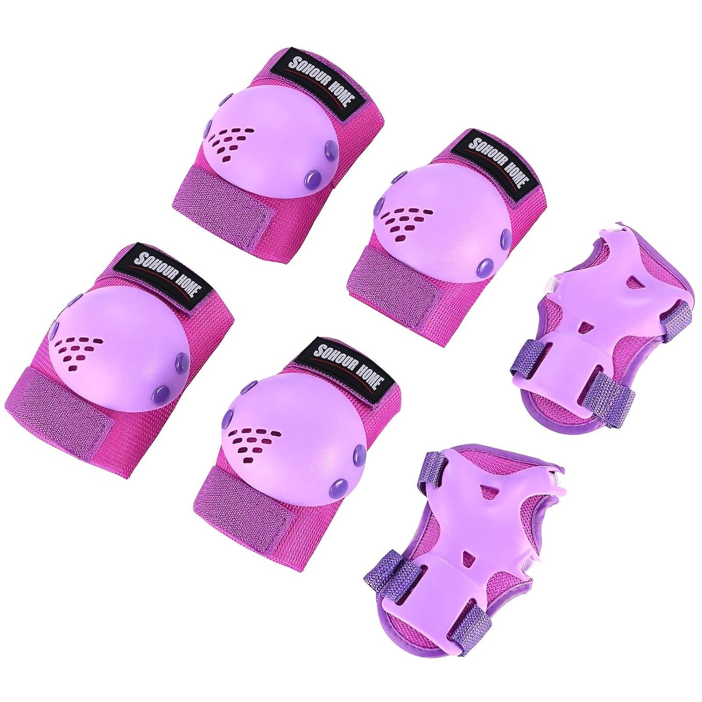 Youth/Kids Knee Pads Elbow Pads Wrist Guards Protective Gear Set for 3-15 Years Child Roller Skates, Skateboard, Cycling, Inline Skating, BMX Bike, Balance Bike, Scooter Riding and Other Outdoor Sports