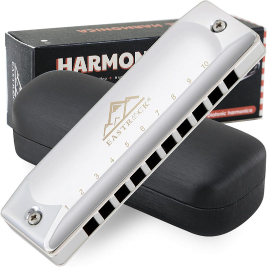 EASTROCK Professional Harmonica, Diatonic Mouth Organ, Key of C, for Adults & Students