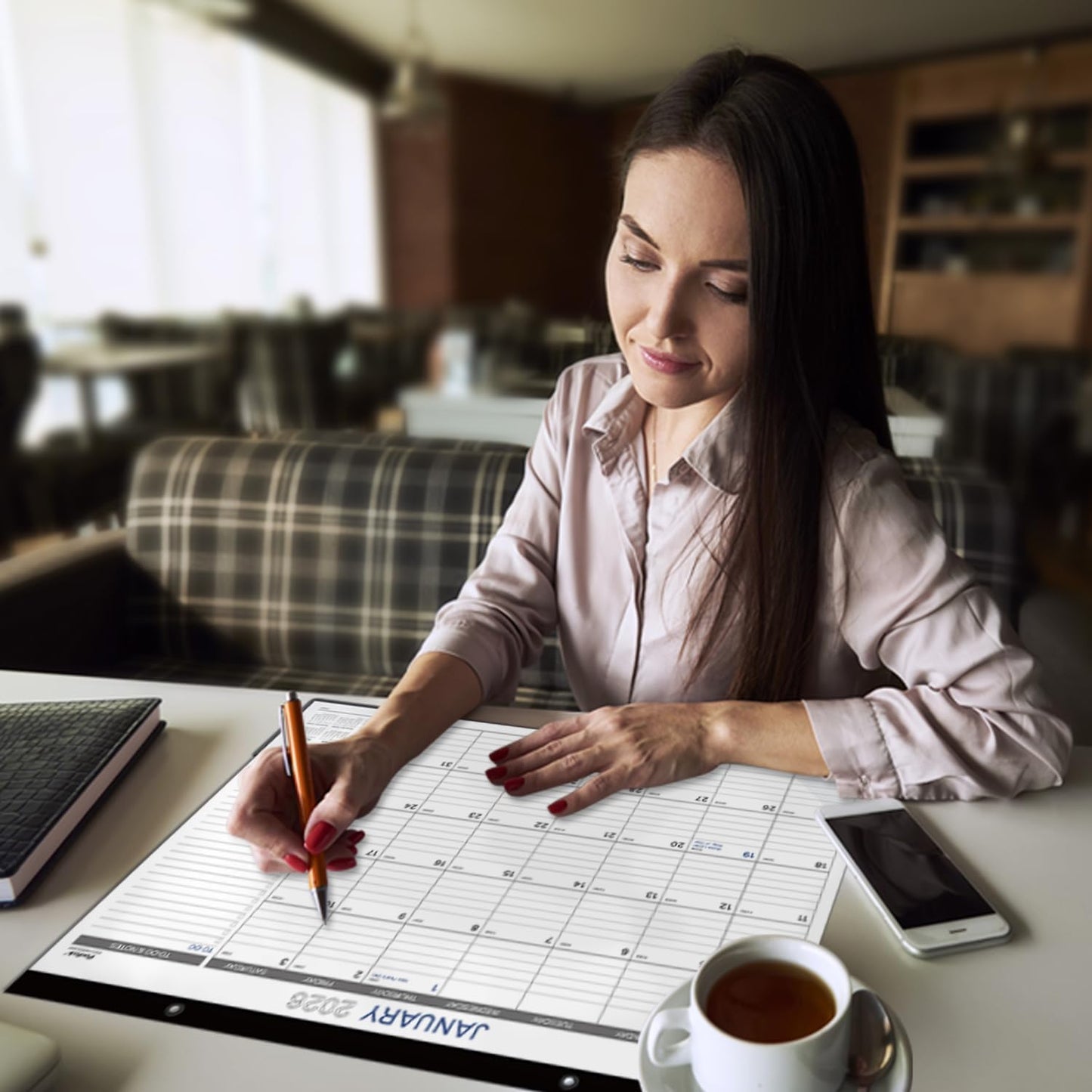 2026 Desk Calendar - 17" x 12" Desk Calendar 2026, JAN 2026 - DEC 2026, 12 Months Calendar 2026, Desk Pad, Large Ruled Blocks, Premium Paper