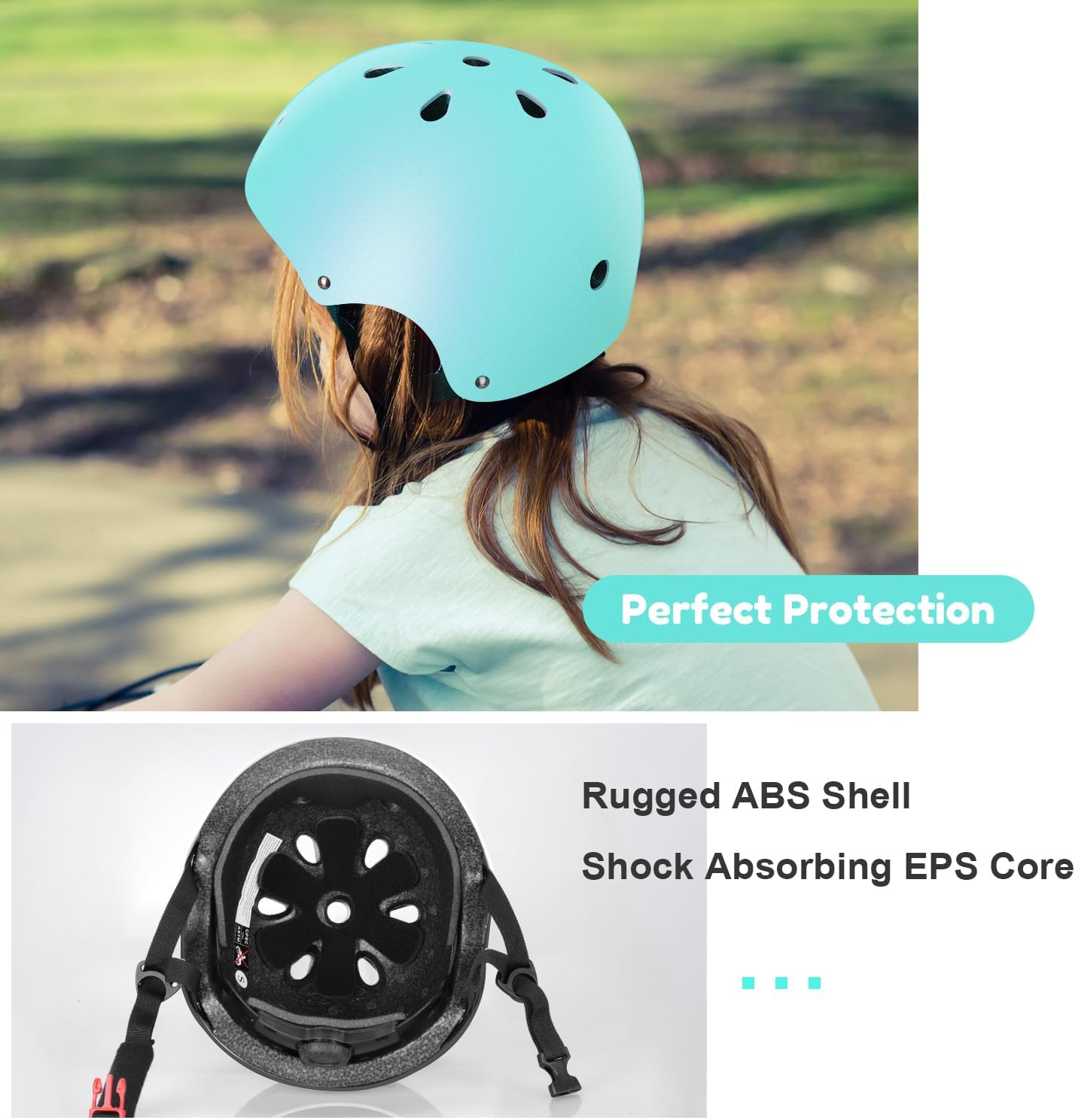 Kids Helmet, Toddler Adjustable Kids Ages 3-8 Years Old Boys Girls Multi-Sports Safety