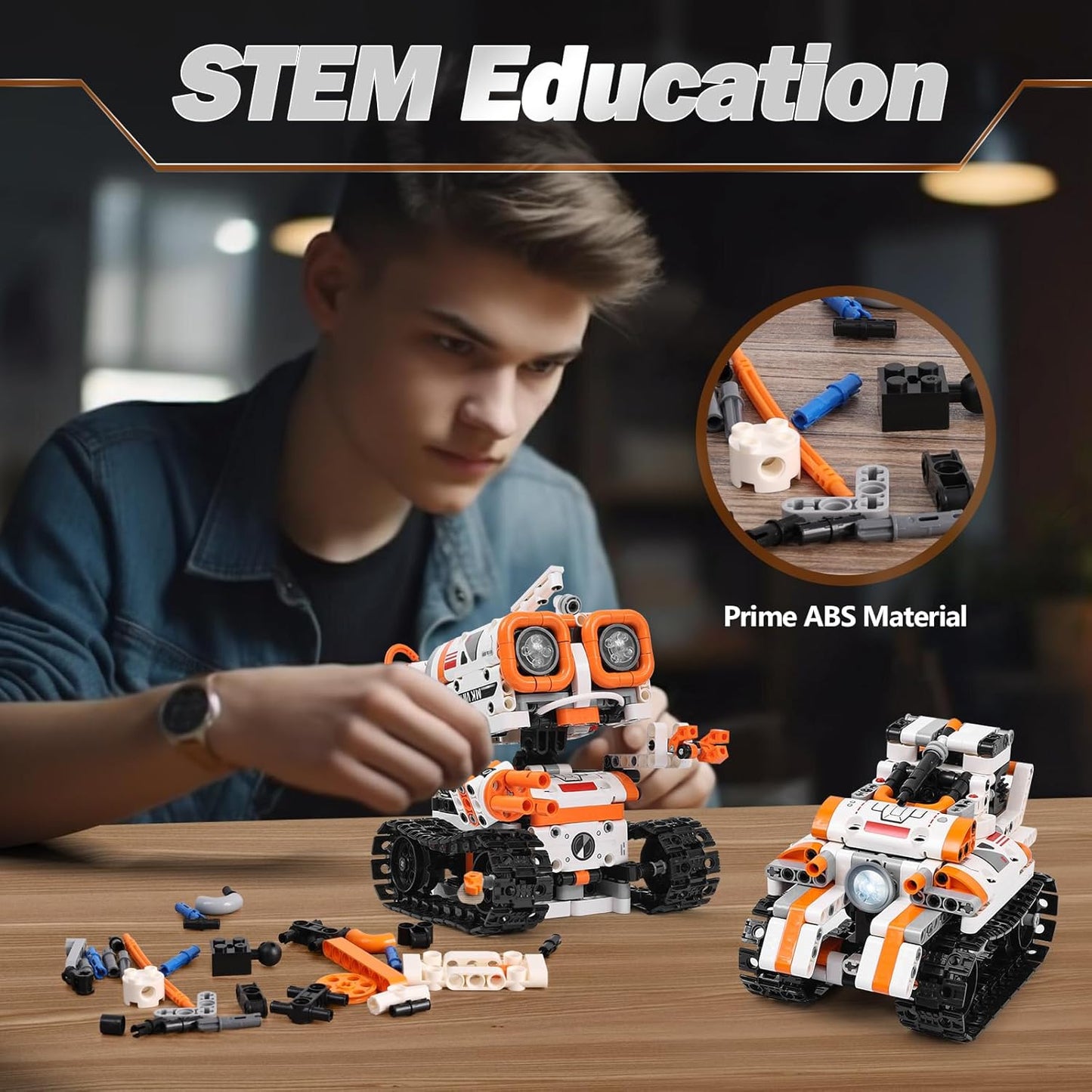 STEM Robotics Kits for Kids Ages 8-12 8-14 Year Old, 3 in 1 Remote/APP Control & Programming Robot Building Set, Toy Coding Science Projects, Birthday Gift Ideas for 8 9 10 11 12+ Boys & Girls