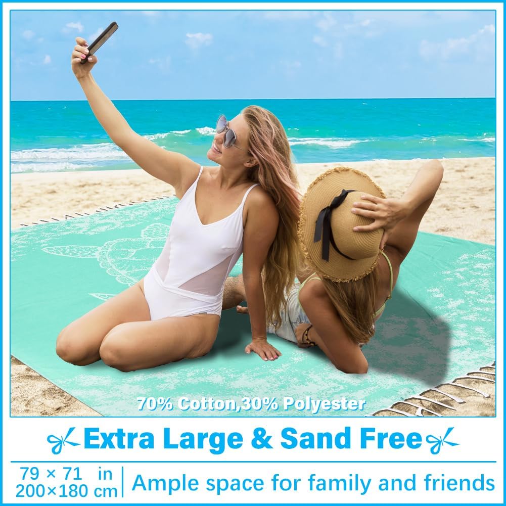 Oversized Turkish Beach Towel Blanket XXL Cotton Sandproof Towels Boho Woven Extra Large Big Sand Free Giant Throw Thick Blankets Huge Quilt XL Picnic Camping Necessities Cloud For Adult Gifts