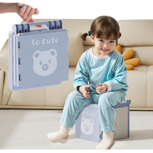 Travel Potty for Toddler with 3 Rolls Potty Liners, 20 Pcs Absorbent Pads, Foldable Car Potty for Toddler, Portable Potty Seat for Toddler Travel, Portable Potty for Tollder Outdoor and Camping Use