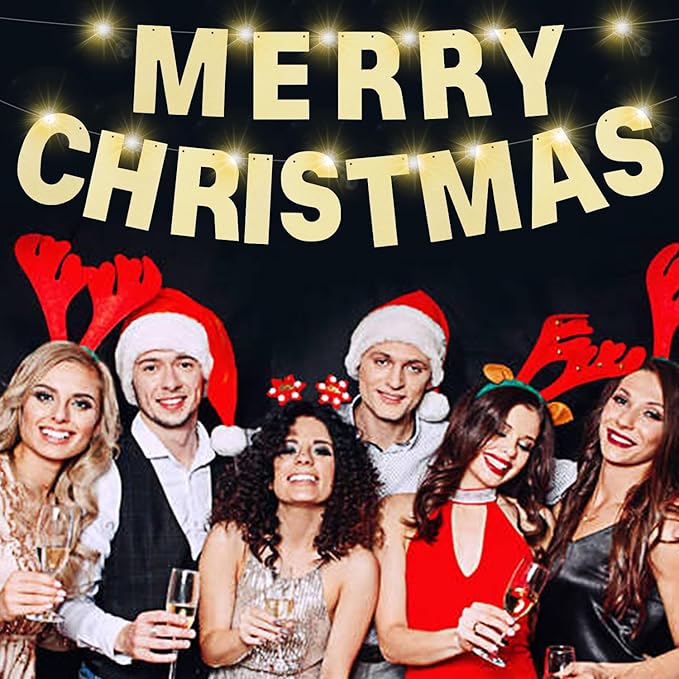 167Pcs DIY Glitter Customizable Banner Kit Custom Banners DIY Happy Birthday Letters Banner Happy New Year Banners Christmas Baby Shower Birthday Party Supplies(Glitter Champagne Gold)