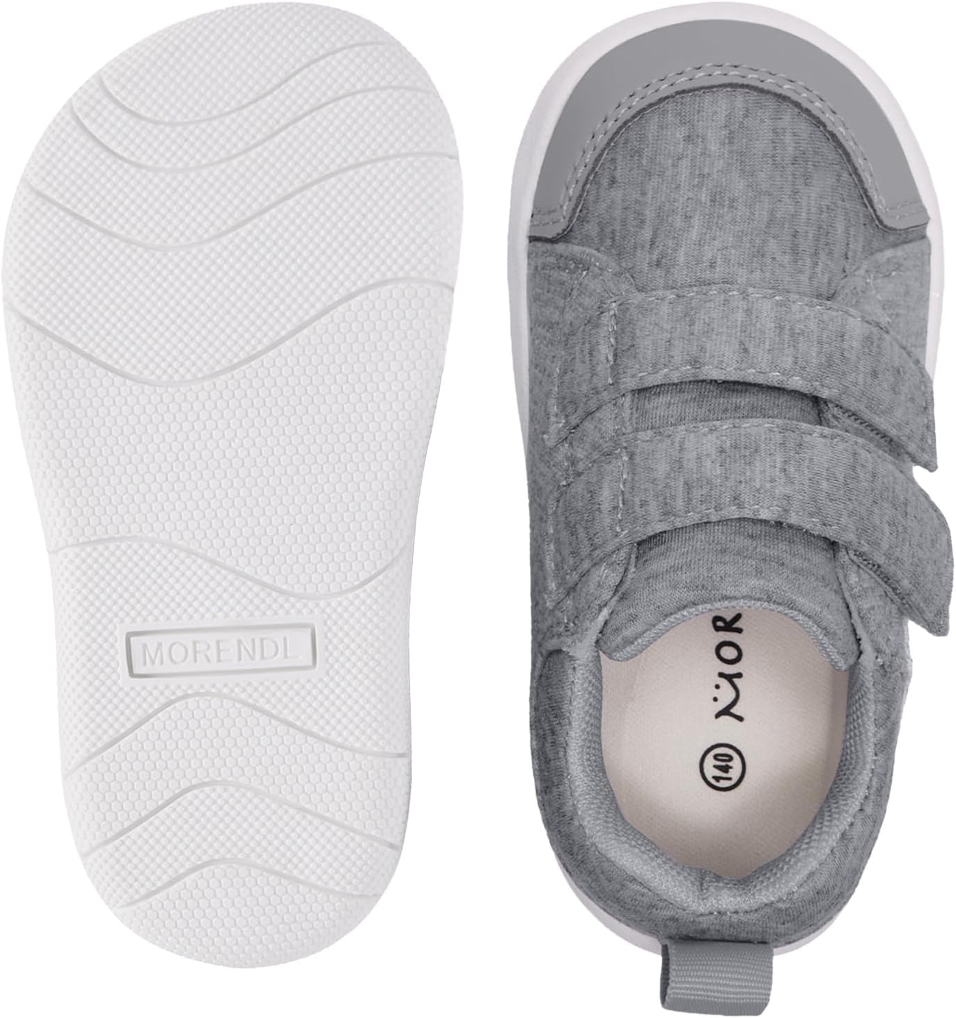 MORENDL Wide Toe Box Shoes Toddler Barefoot Shoes Baby Walking Shoe Boy Girl Non-Slip Zero Drop Minimalist Sneakers Comfort Tennis Outdoor Activities