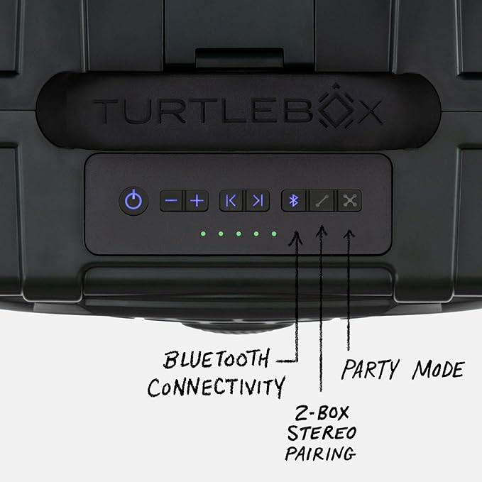 Turtlebox Original Gen 3: Portable Outdoor Bluetooth Speaker – Ultra-Loud (120dB), Waterproof (IP67), Rugged, Impact-Resistant, 3-Day Battery | Party Mode: Unlimited Pairing Stereo, Green/Yellow