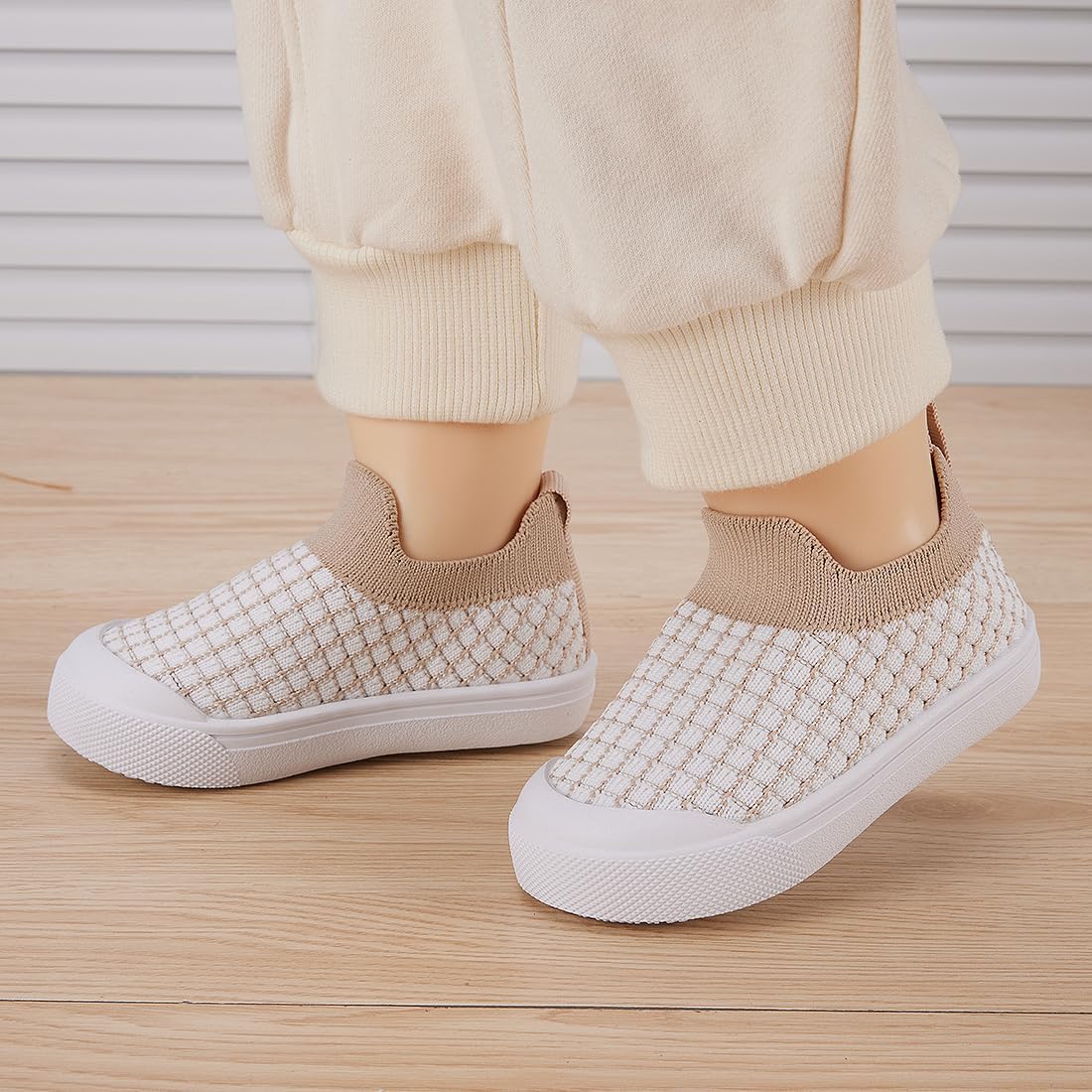 BMCiTYBM Baby Sneakers Girls Boys Lightweight Breathable Mesh First Walkers Shoes 6-24 Months