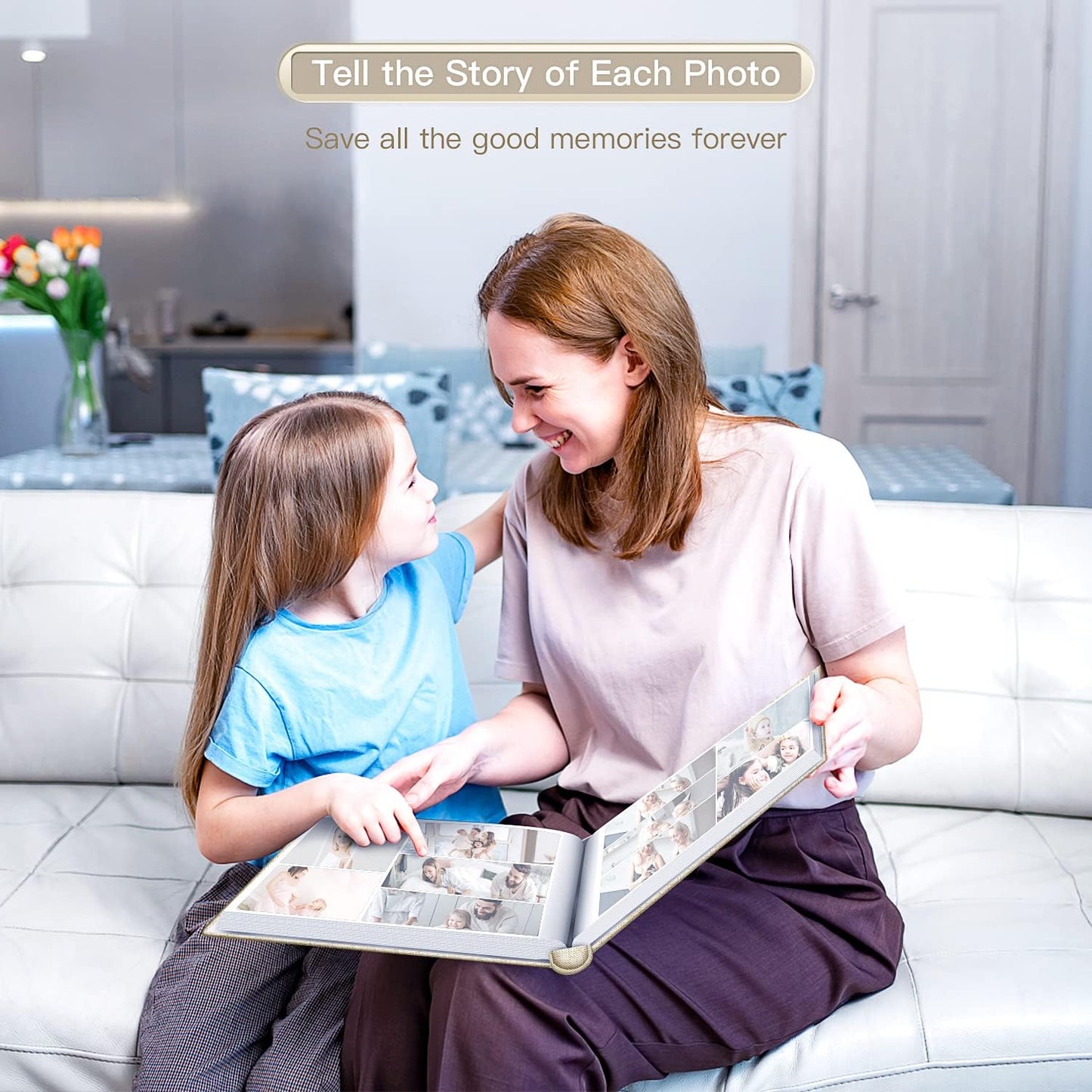 popotop Photo Album 4x6-600 Photos Photo Books with 600 Horizontal and Vertical Pockets,Linen Cover Albums for Family Wedding Anniversary Baby Vacation Pictures