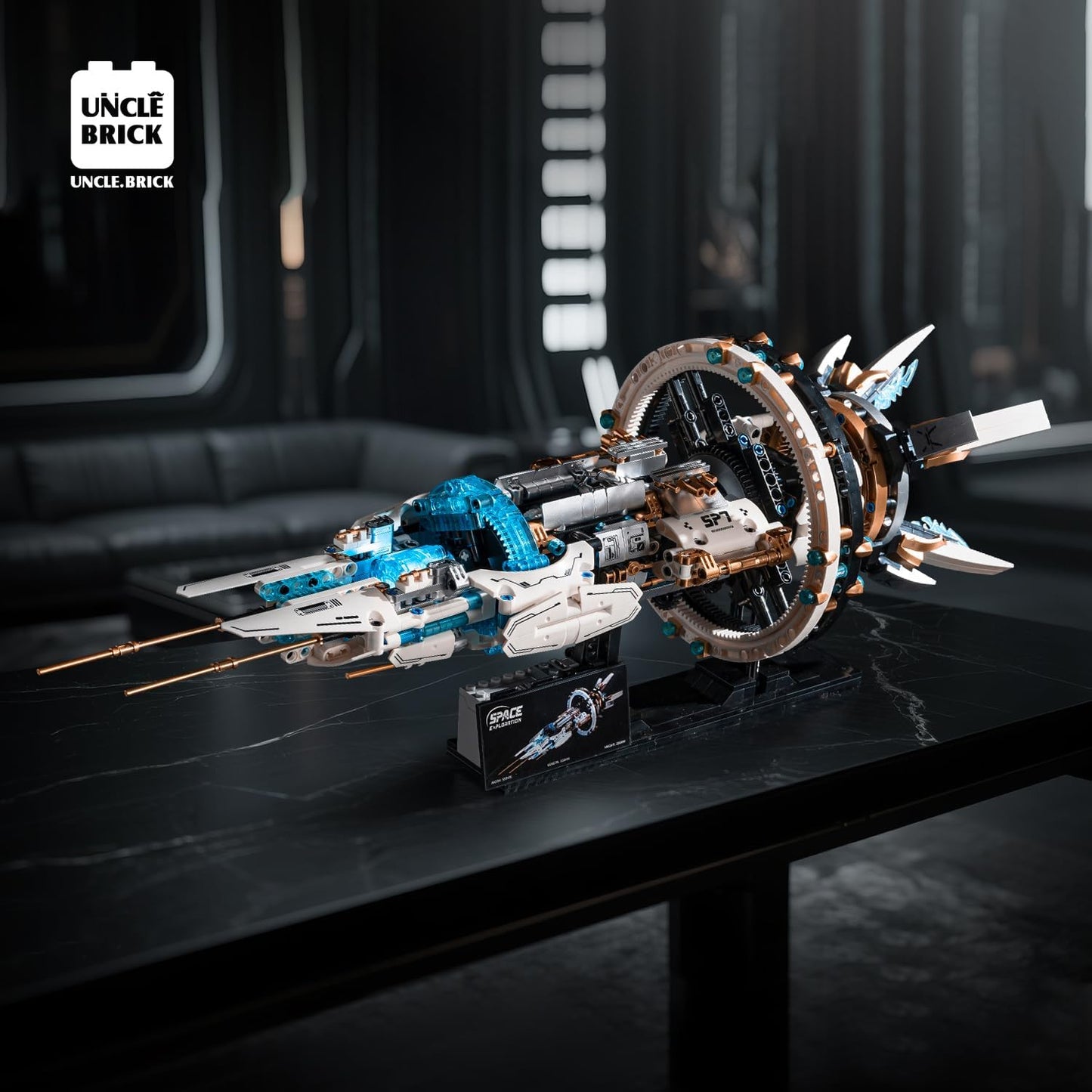 Space Spaceship Building Blocks Set,with Lights and Power Motor,Interstellar Space Station,Space Exploration Toy,Creative Gift Idea for Adults and Space Fans,for Boys and Gril Age 8-12