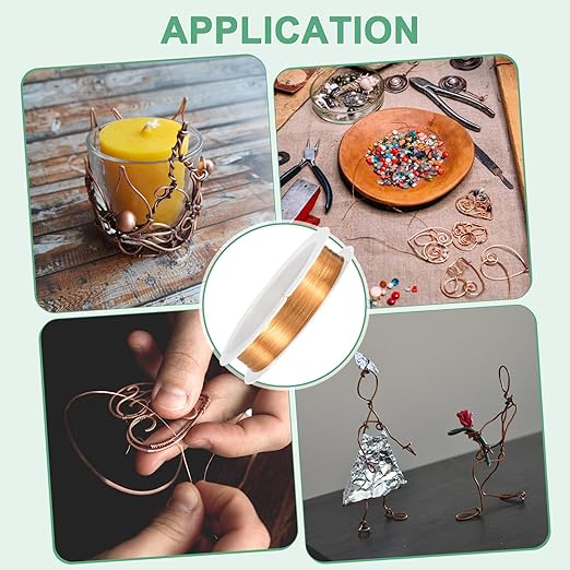 0.2 mm/32 Gauge Copper Wire for Jewelry Making, 82FT Copper Beading Craft Wire for Jewelry/Weaving/DIY Crafting/Planting, Color-Retaining [25M, Copper Tone]