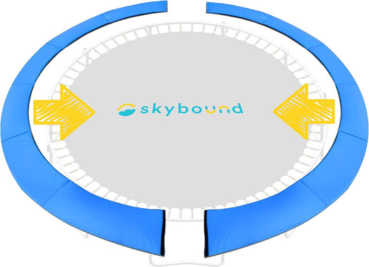 SkyBound Universal Replacement Trampoline Safety Pad - Spring Cover Fits 8ft 10ft 12ft 14ft 15ft Frames - Comfortable, Long Lasting, and Water-Resistant